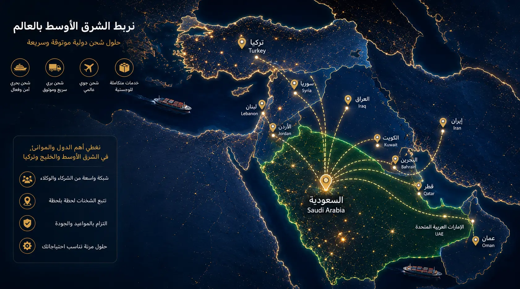 الدول التي نخدمها